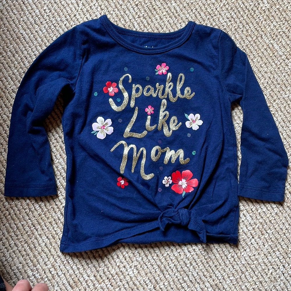 Carters Sparkle Like Mom long sleeve tee shirt